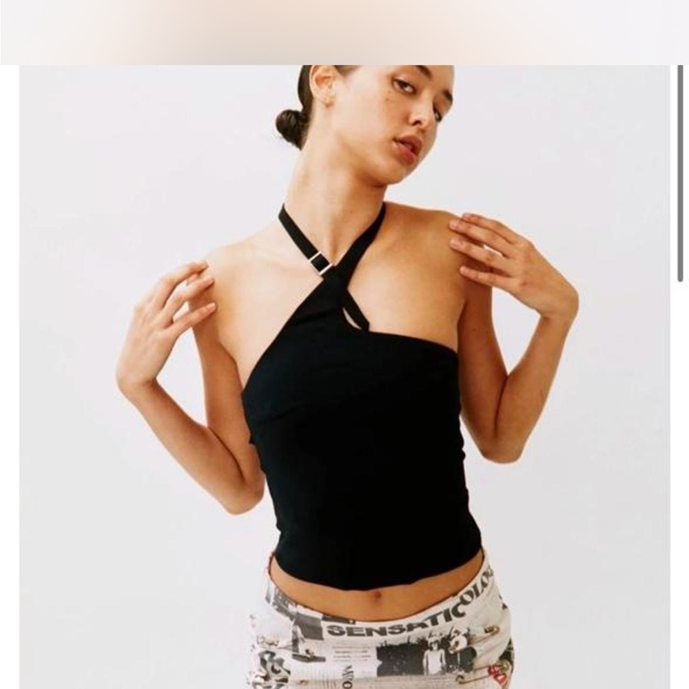 With Jean Buckles Top